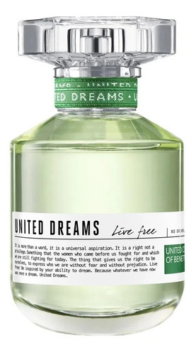 Perfume Mujer United Dreams Live Free Edt 80 Ml Benetton