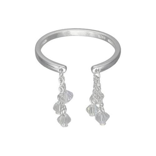 Anillo Ajustable Cristales Hecho Con Swarovski® Tornasol