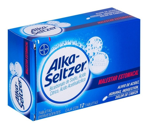 Alka Seltzer Antiácido Efervestente 12 Tabletas
