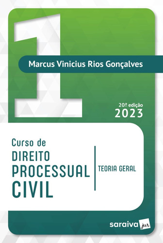 Curso De Direito Processual Civil Vol 1 - 20ª Edição 2023 -
