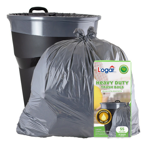 Bolsa Para Basura Extra Jumbo 25 Pz L'ogar 90 X 136 Cm