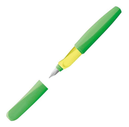 Caneta Tinteiro Pelikan Twist Ponta M Neon Green