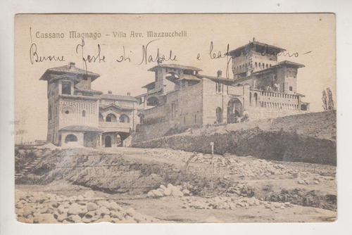 1926 Postal Villa Mazzucchelli Cassano Magnano Varese Italia