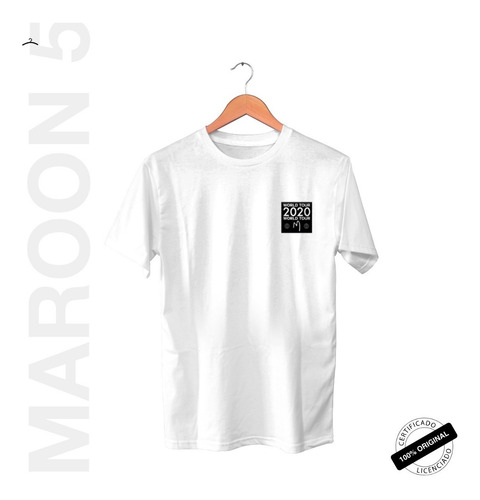 Camiseta Oficial Maroon 5 World Tour 2020
