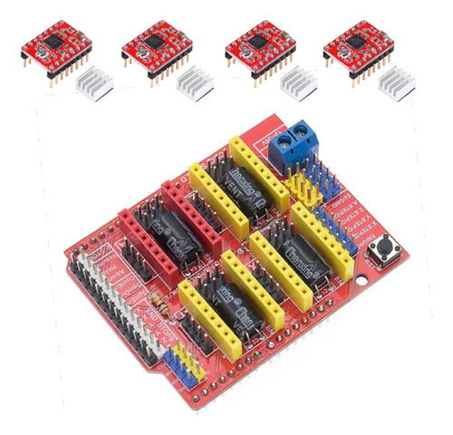 Kit Shield Cnc V3 Arduino A4988 4pz Arduino Uno 1pz
