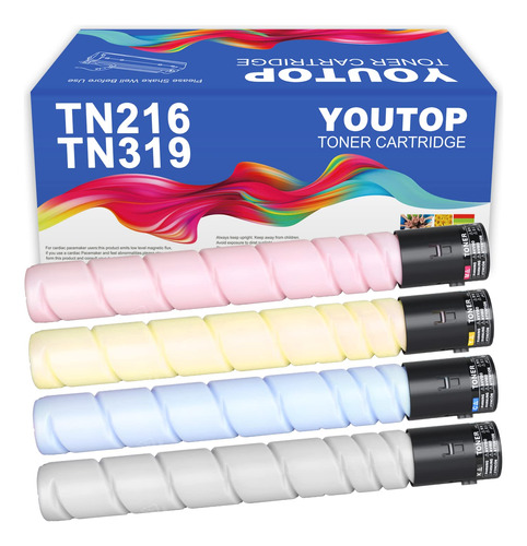 Youtop 4pk Tn-216 Tn-319 Tn216 Tn319 Cartucho De Tner Compat