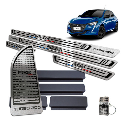 208 Turbo 200 2023- Soleira Br E Descanso Em Inox