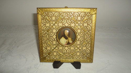 Imagen 5 de 10 de Raro Cuadrito Frances Antiguo Pintado Y Firmado Vealo