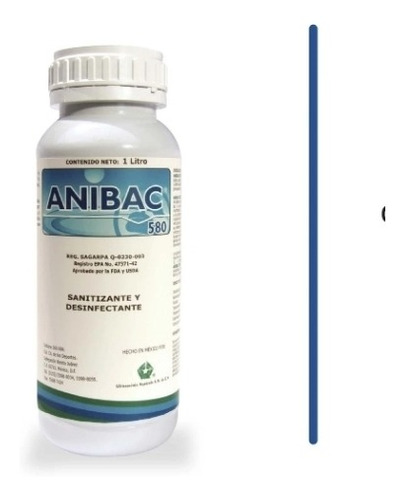 Anibac 580 Potente Bacterisida, Virisida, Sanitizante 2pzas