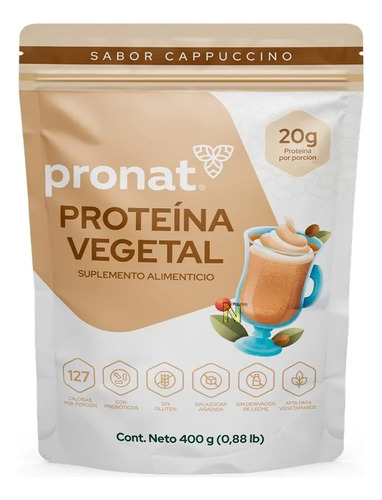 Proteina Vegetal (cappuccino 400 G) Pronat