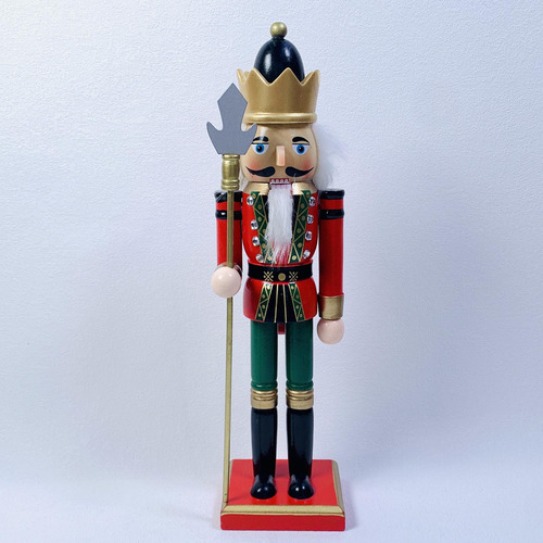 2x Estatuilla De Cascanueces De Madera Accesorios De
