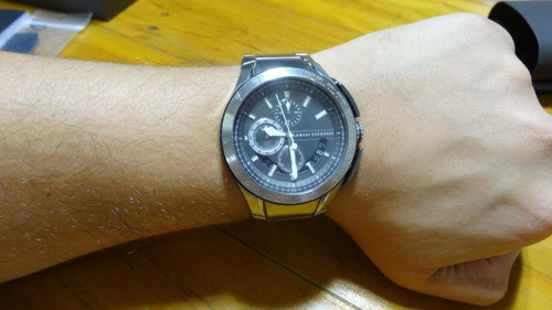 Relógio Armani Exchange Ax1403 Cinza Metal Caixa Manual