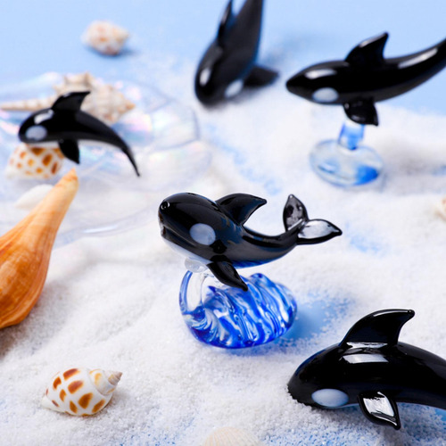 Figurita De Ballena De Cristal, Modelo Animal, Estilo B