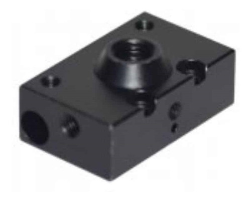 Imagen 2 de 2 de Bloque Aluminio Para Hotend Extrusor Hellbot Magna Dual