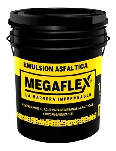 Emulsion Asfaltica Base Acuosa Megaflex X 18lt + Pincel 10