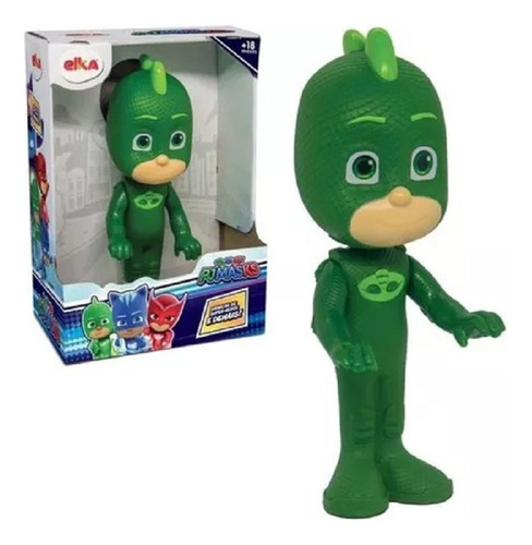 Muñeco Gekko Pj Masks 20cm. De Goma 