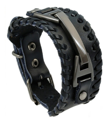 Pulsera Brazalete Cuero Hombre - Mujer Ajustable Unisex #2