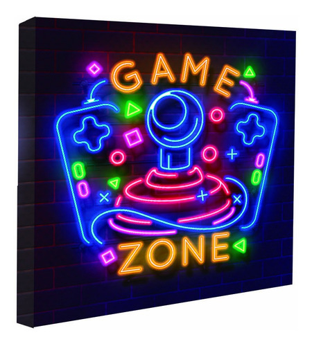 Cuadro Decorativo Gamers, Variedad Gamer, Recamara 60x60 Cm