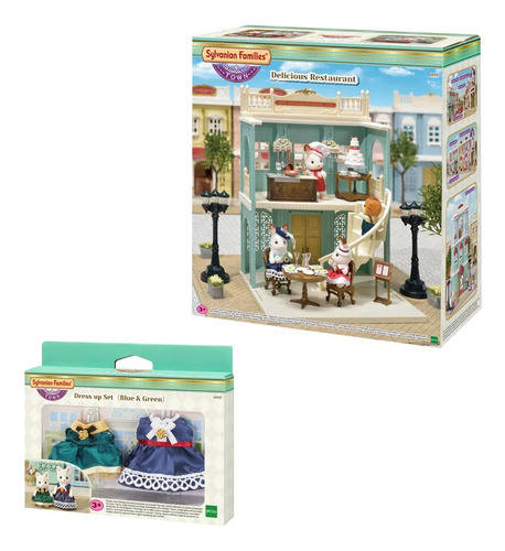 Juguete Set Accesorios Sylvanian Restaurante Vestidos Febo