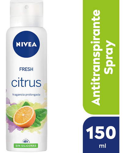 Desodorante Antitranspirante Fem Nivea Fresh Citrus X150ml