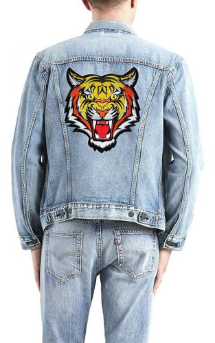 Adhesivo De Ropa Termoadhesivo, Mxigr-002, 2 Parches, Tigre,