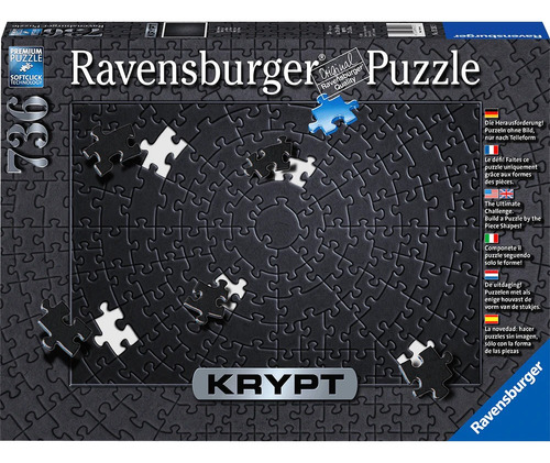 Rompecabezas Ravensburger Todo Negro 736 Piezas Puzzle