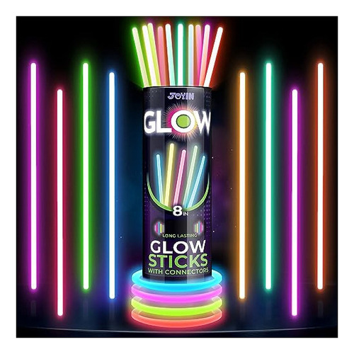 Joyin 300 Piezas Glow Sticks Bulk 8 Glowsticks, Glow Stick P