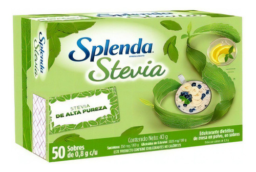 Splenda Stevia Polvo Sobres [50 Sob