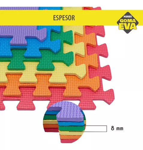 18 Piezas Alfombra Puzzle para Bebés y Niños - 30x30 Suelo Goma EVA Tapete  Juego