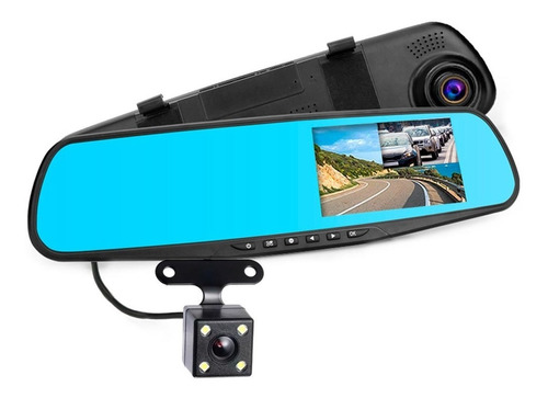 Espejo Retrovisor Con Camara Para Auto + Camara Trasera 1080