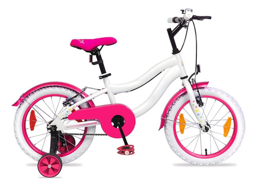 Bicicleta Niña Baccio Mystic Rodado 16 White/pink