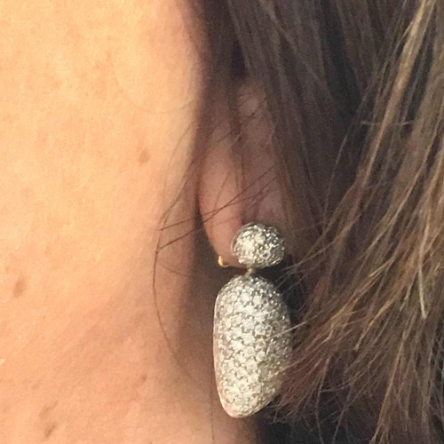 Brincos H Stern Coleção Pedras Roladas Com Diamantes