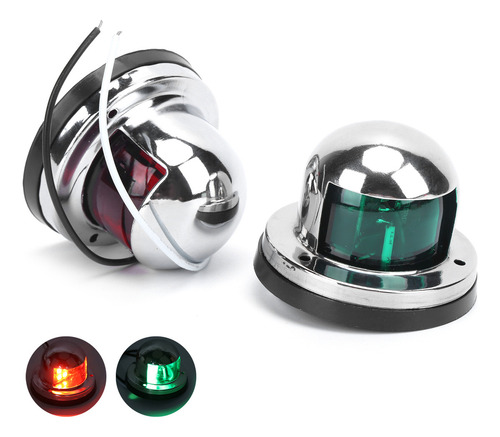 - Led Boat Navigation 8, Señal Roja/verde, Acero Inoxidable