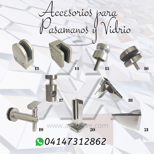 Imagen 2 de 10 de Pasamanos Y Barandas En Acero Inoxidable Vidrio Templado