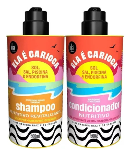 Kit Lola Ela É Carioca Shampoo + Enjuague Nutricion Capilar