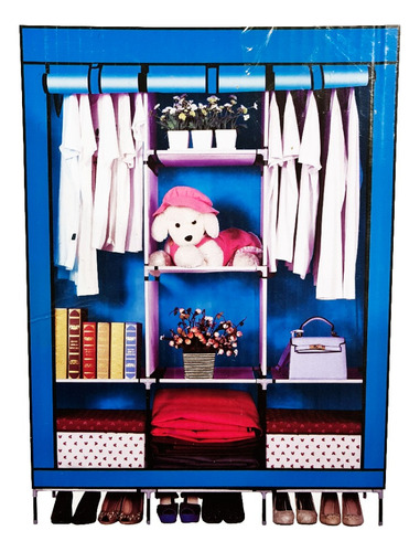 Practico Armario Closet Ropero Armable Grande 175x45x130cm