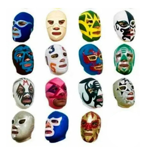 10 Mascaras Lucha Libre Batucada Fiesta Disfraz Boda Gaussin