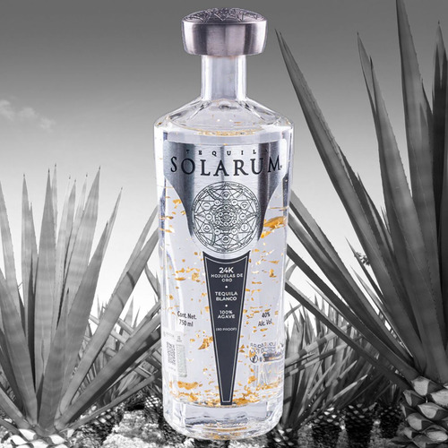 Tequila Solarum Blanco 24k 750ml