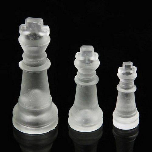 Ajedrez De Vidrio 25 X 25 Cms Juego Mesa Glass Chess