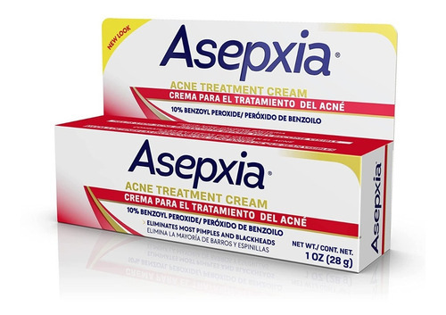 Crema Al 10 Por Ciento Para Acné Asepxia 1 Onzas Momento De Aplicación Noche Tipo De Piel Mixta