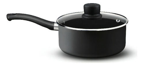 Cacerola Tefal Con Mango 18 Cm Teflon Antiadherente Color Negro