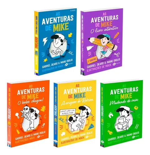 comprar Coleção As Aventuras De Mike - Kit Com 5 Livros, Vol.1,2,3,4 E Livro Interativo: Não Aplica, De : Manu Digilio u002F : Gabriel Dearo. Editorial Planeta, Tapa Mole En Português, 2022