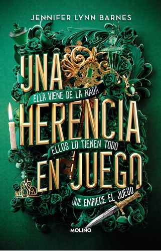 Una herencia en juego ( Una herencia en juego 1 ): Un fenómeno TikTok, de Barnes, Jennifer Lynn. Serie Una herencia en juego, vol. 1. Editorial Molino, tapa blanda en español, 2022