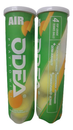 Tubo De Pelotas De Tenis Odea Air X 4 Balls Pack X 12