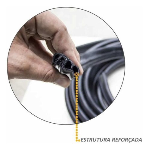 Kit 4 Guarnições De Vedação Porta Gol G5 G6 G7 Todos Os