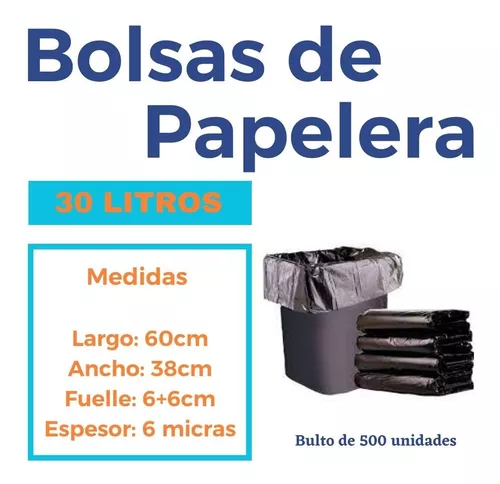 bolsas de basura amarillas 100% reciclado para cubo normal 30 litros