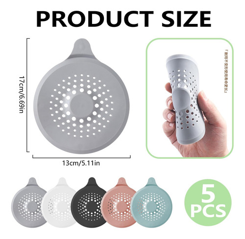 5 Pcs Tapón De Silicona Para Drenaje De Suelo, Tapas Drenaje