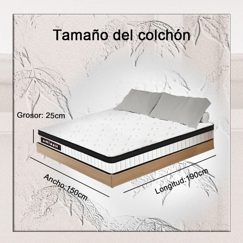 Colchón Individual Premium Memory Foam Anti Movimiento