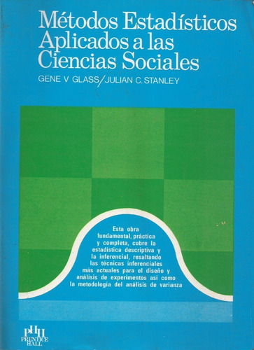 Métodos Estadísticos Aplicados A Las Ciencias Sociales Glass