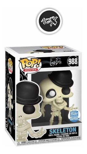 Funko Pop Skeleton - Cadáver da noiva - Noiva cadáver